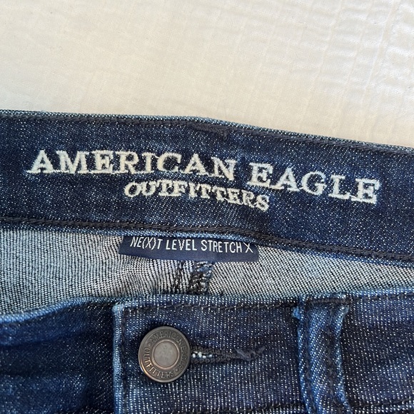Dark Blue Wash American Eagle Jeans - Picture 3 of 6